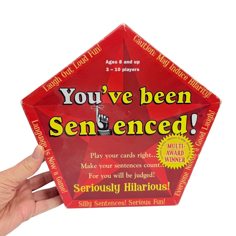 You've Been Sentenced Family Card Game -McNeill Designs Best Toy Award Game nite
